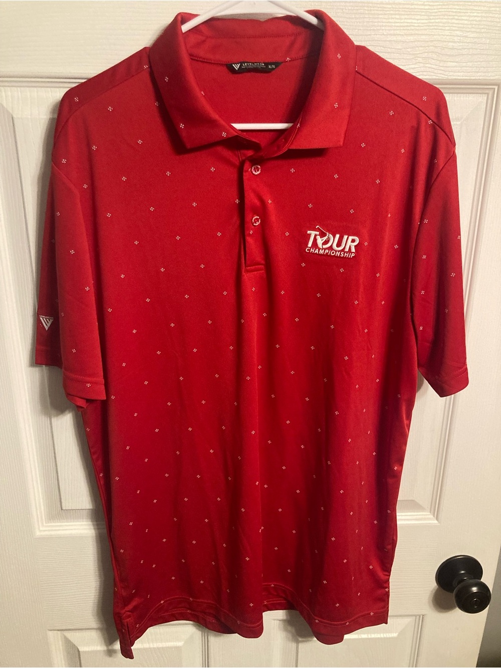 Tour Championship Red Performance Polo Shirt